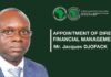 Banque africaine de développement – Jacques Djofack nouveau directeur de la Gestion financière